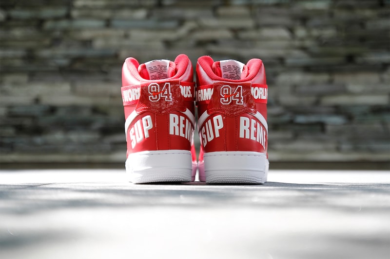 近賞 Supreme x Nike 2014 秋冬聯名 Air Force 1 紅色版本