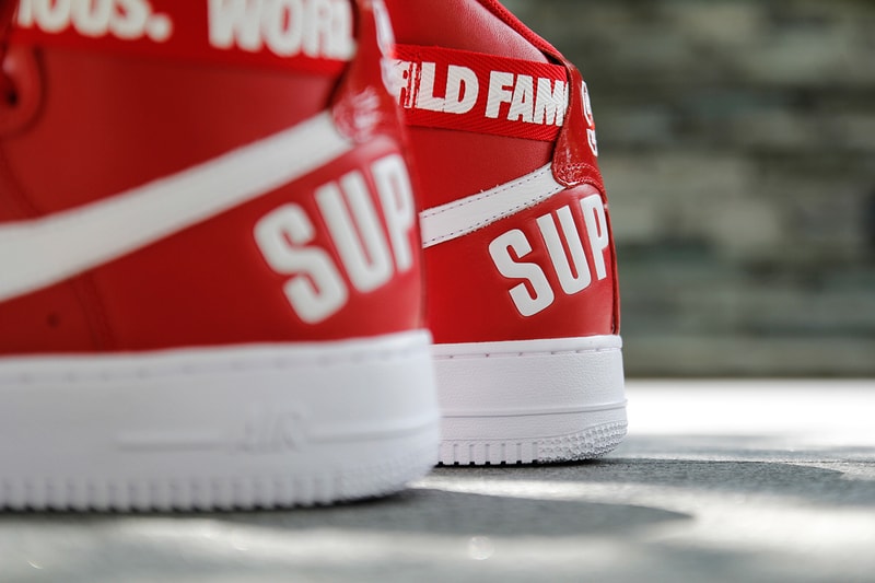近賞 Supreme x Nike 2014 秋冬聯名 Air Force 1 紅色版本