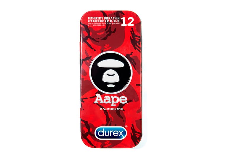 durex x AAPE BY A BATHING APE 聯名避孕套鐵盒裝