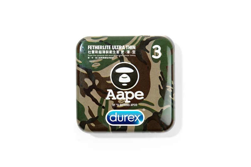 durex x AAPE BY A BATHING APE 聯名避孕套鐵盒裝