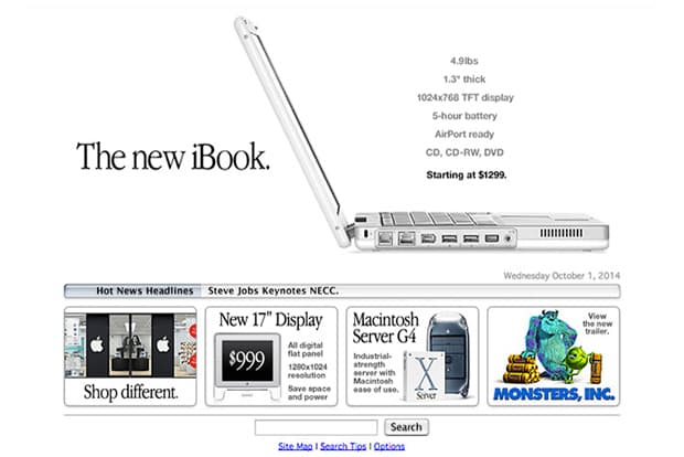 Apple 官網 1997-2014 頁面設計史回顧