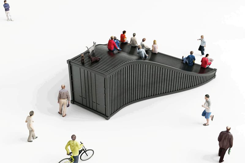 NL 建築事務所改造集裝箱為小商亭