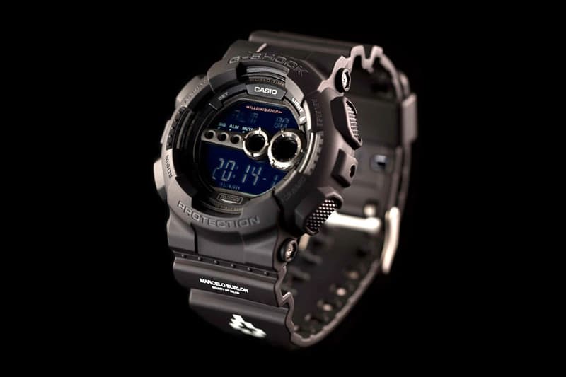 近賞 Marcelo Burlon County of Milan x G-SHOCK GD-100-1BER 聯名腕錶