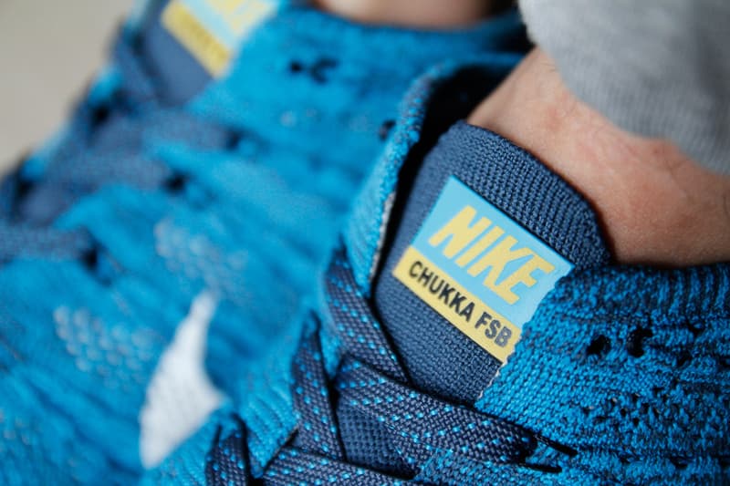 近賞 Nike Flyknit Trainer Chukka FSB「Squadron Blue」配色