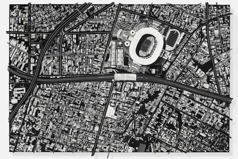 Damien Hirst 藝術作品系列「Black Scalpel Cityscapes」