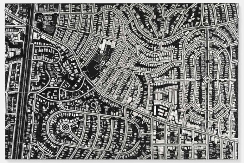 Damien Hirst 藝術作品系列「Black Scalpel Cityscapes」