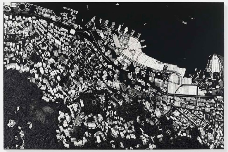 Damien Hirst 藝術作品系列「Black Scalpel Cityscapes」