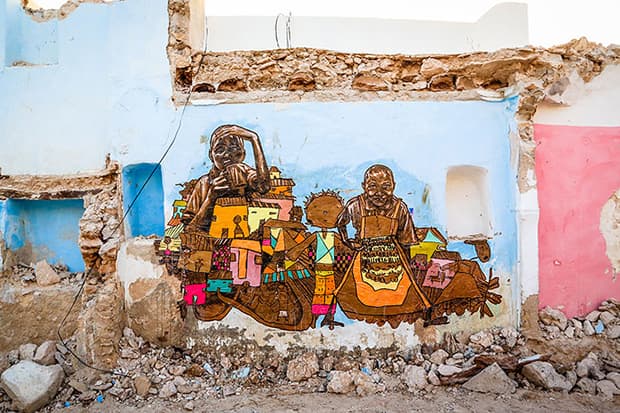 「Djerbahood」藝術企劃將突尼斯村莊改造成藝術博物館