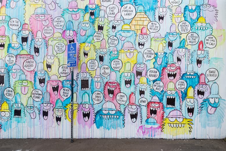 Kevin Lyons 與 Jean André 於洛杉磯 HVW8 藝術館打造 adidas Originals 球鞋藝術主題展