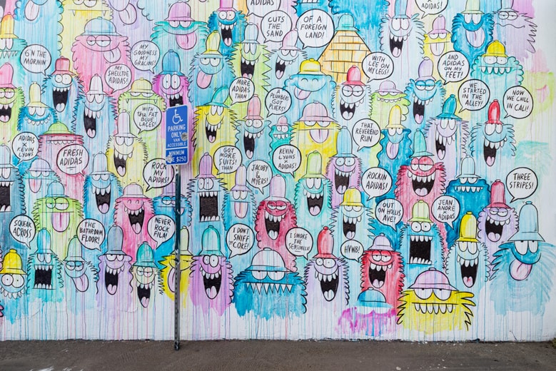 Kevin Lyons 與 Jean André 於洛杉磯 HVW8 藝術館打造 adidas Originals 球鞋藝術主題展