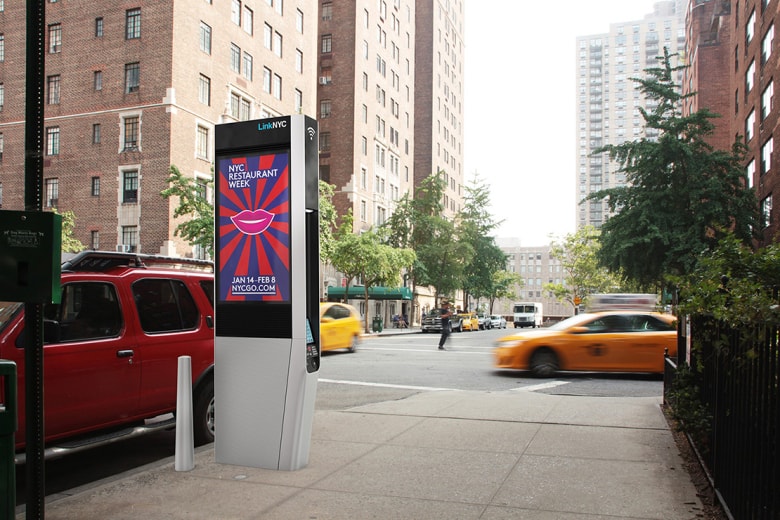 LinkNYC 企劃將紐約市電話亭改裝成免費 Wi-Fi 信號站