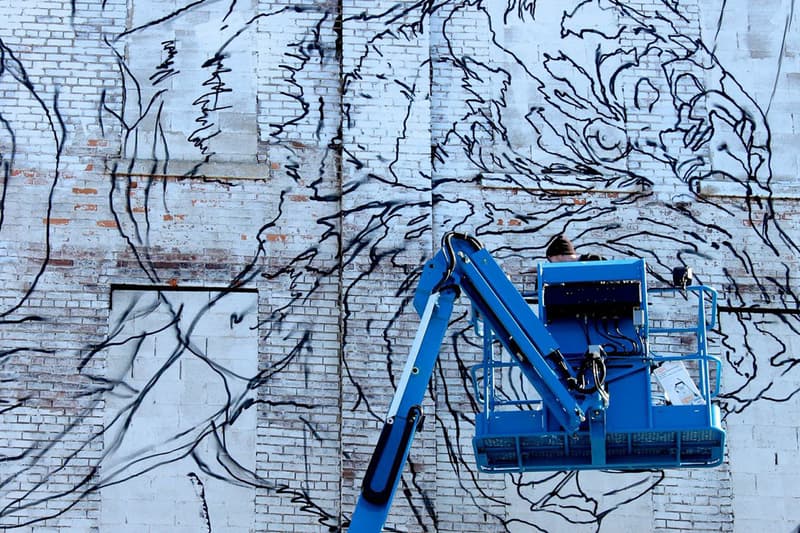 MEGGS 於底特律創作「Rise Up」巨型壁畫