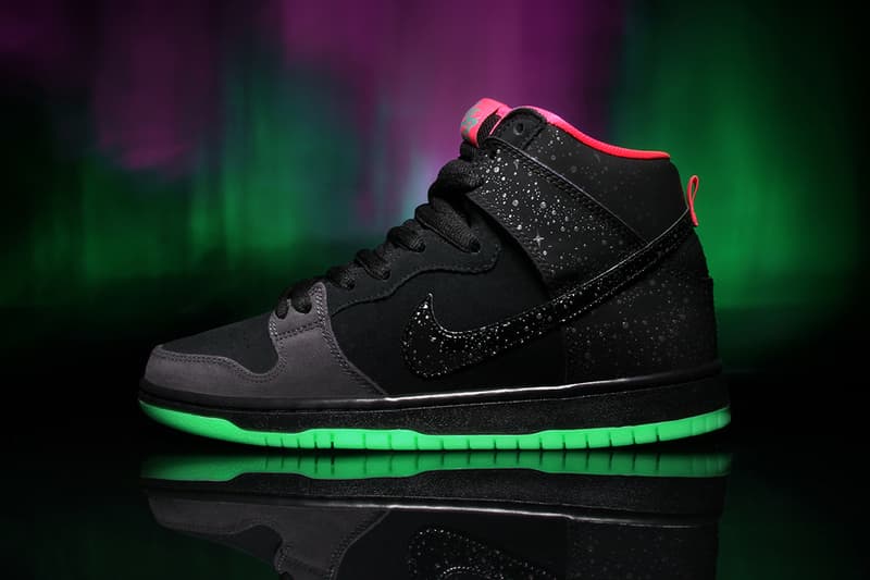 Premier x Nike SB Dunk High Pro 聯名配色設計「Northern Lights」
