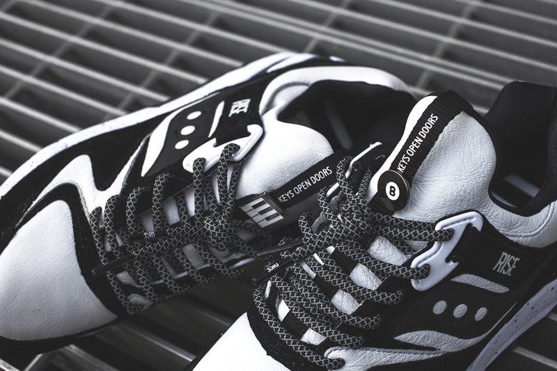 RISE x Saucony Grid 9000「Keys Open Doors」聯名配色