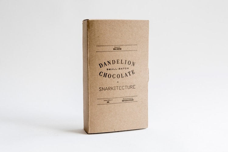 Cool Hunting x Snarkitecture x Dandelion Chocolate「Break Bar」聯名巧克力
