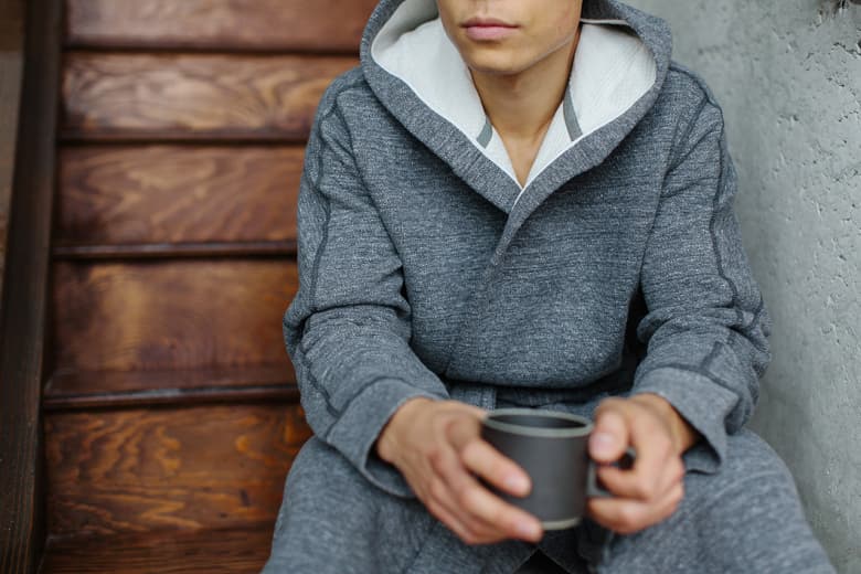 wings+horns Cabin 羊毛長袍