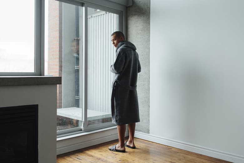 wings+horns Cabin 羊毛長袍