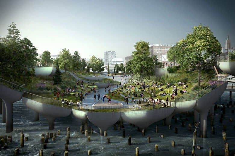 紐約市將投入 $1.7 億美元於哈德森河興建人工浮島