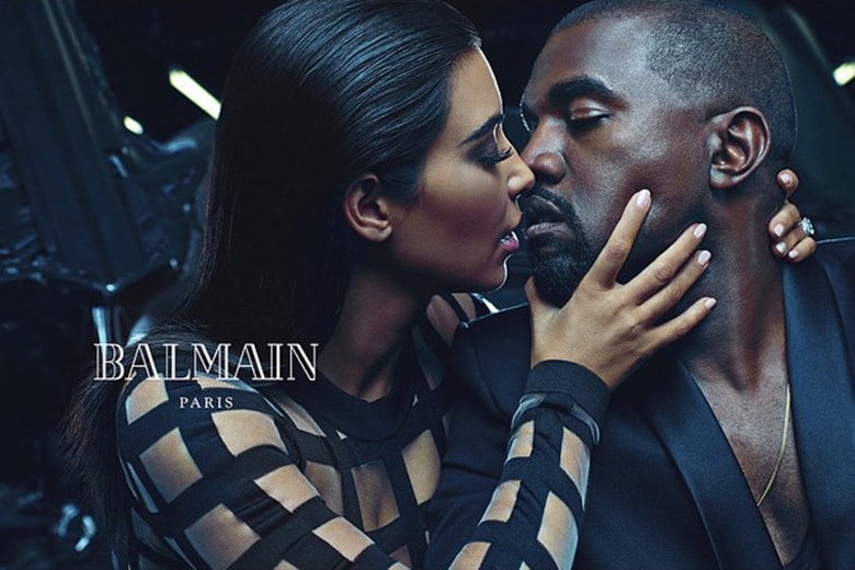 Kanye West ＆ Kim Kardashian 出鏡演繹 Balmain 2015 春夏男裝系列廣告大片