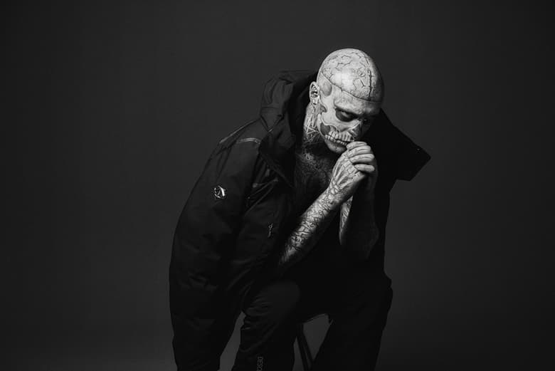 Rick Genest 示範 Descente 2014 秋冬羽絨夾克「The Masterpiece」