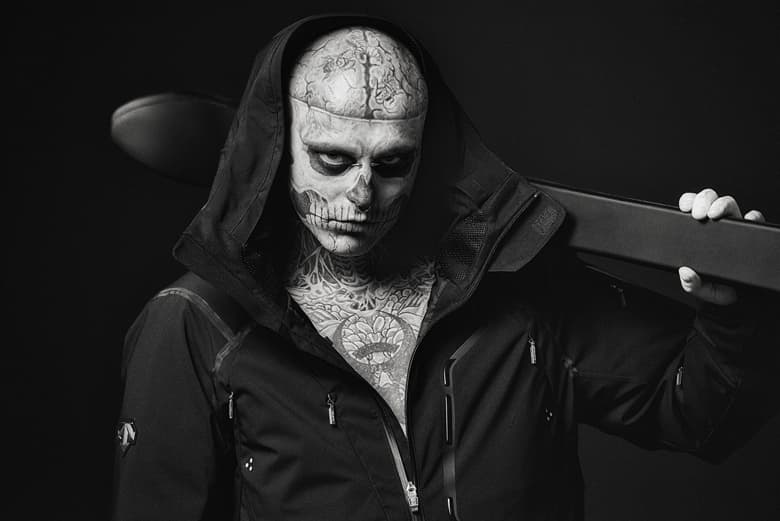 Rick Genest 示範 Descente 2014 秋冬羽絨夾克「The Masterpiece」