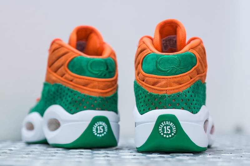 Sneakernstuff x Reebok Question Mid 「15 Stars」聯名鞋履
