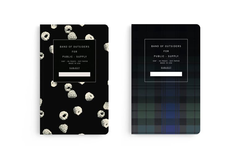 Tim Coppens, Robert Geller, Band of Outsiders x Public - Supply 聯名限量筆記本