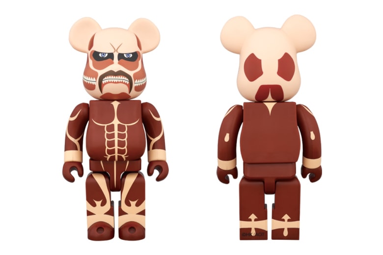 《進擊的巨人》x Medicom Toy 聯名 Bearbrick 玩偶