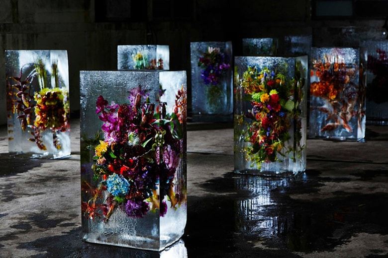 Azuma Makoto 花卉藝術裝置展覽「Iced Flowers」