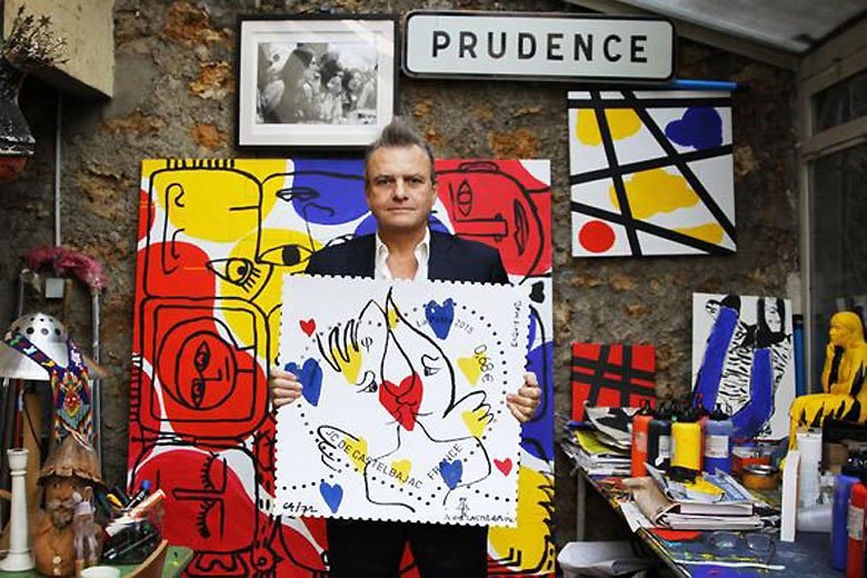 Jean-Charles de Castelbajac 為法國郵政 La Poste 設計郵票