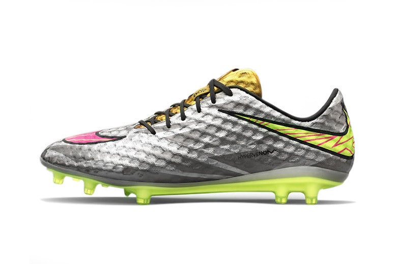 Neymar Jr. x Nike Hypervenom Liquid Diamond 銀色特別版戰靴