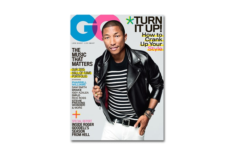 Pharrell Williams 擔綱美版《GQ》2 月刊封面人物