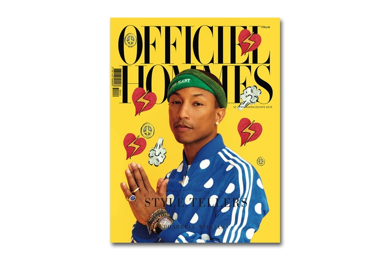 Pharrell Williams 擔綱《L’Officiel Hommes 》意大利版最新一期封面人物