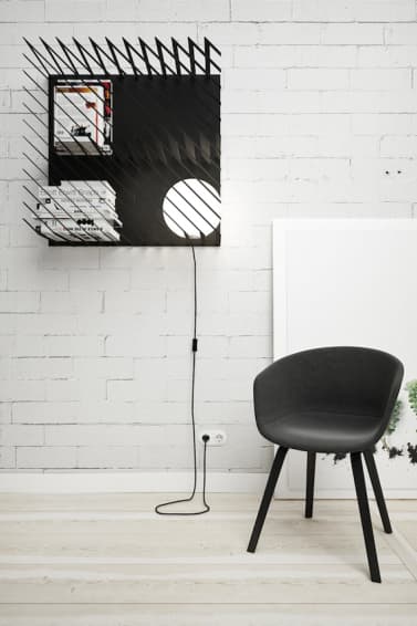 Line Studio 打造「Hash」條紋書架