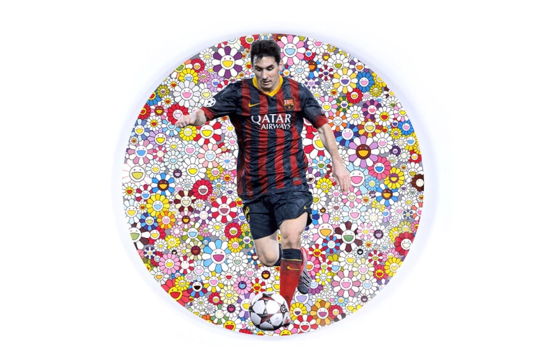 村上隆, Damien Hirst 與 Lionel Messi 為聯合國兒童基金會「1in11」慈善企劃創作畫作