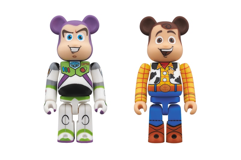 Toy Story x Medicom Toy 400% Woody & Buzz Lightyear 聯名 Bearbrick 玩偶