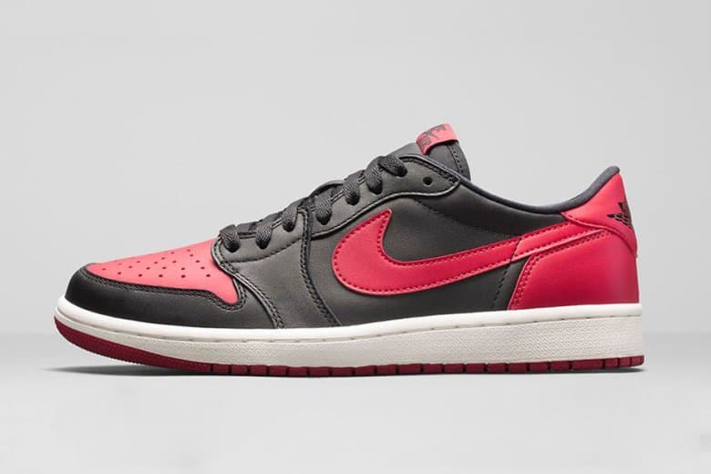 Air Jordan 1 Retro Low OG 黑紅配色設計