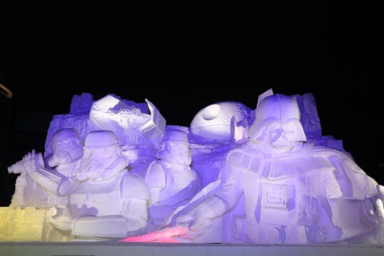 《星球大戰》主題雪雕現身札幌雪祭