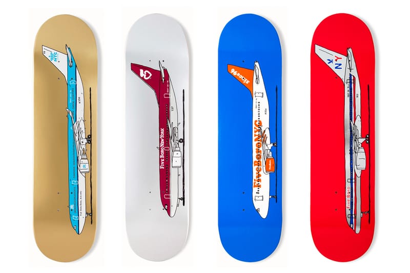 Stefan Marx x 5BORO NYC 5B Airline 聯名系列滑板