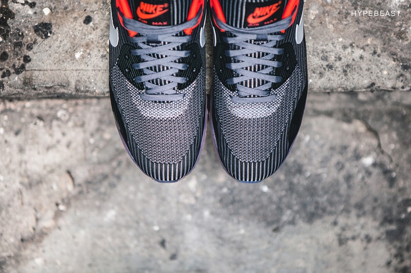 近賞 Nike Air Max 90 Knit Jacquard ICE「Dark Grey」配色設計