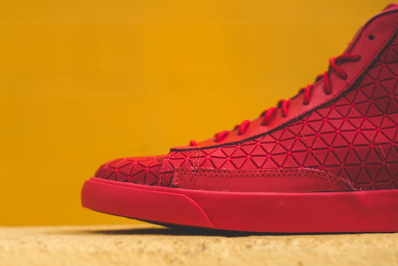 細覽 Nike Blazer Mid Metric 全紅配色設計
