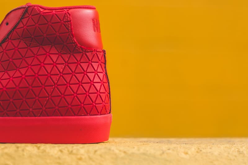 細覽 Nike Blazer Mid Metric 全紅配色設計