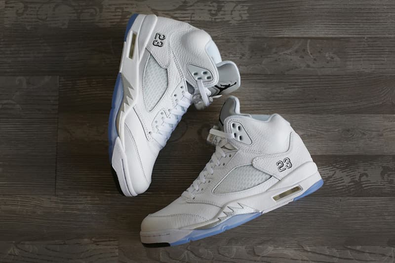 搶先預覽 Air Jordan 5「White/Metallic Siver-Black」配色設計