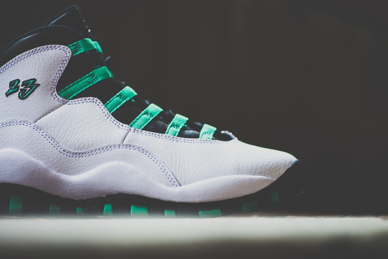 Air Jordan 10 Retro 30th GG 「Verde-Black-Infrared23」配色設計