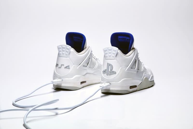 FreakerSNEAKS 打造 JRDNS x PlayStation 4 Air Jordan 4 Retro 全白客制版本