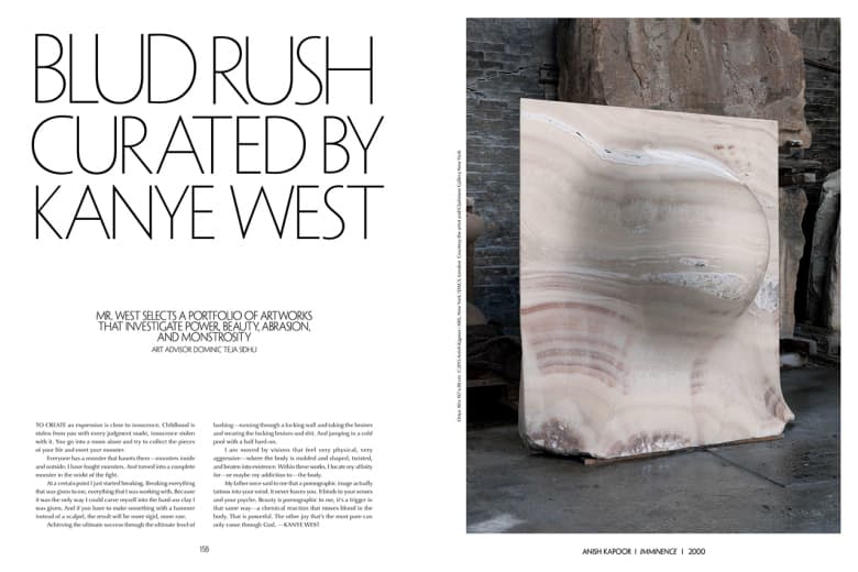 Kanye West 策劃「Blud Rush」藝術展覽