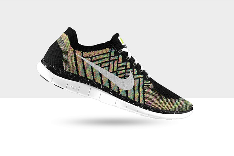 全新 Nike Free Flyknit 4.0 iD 個人設計訂製服務提供彩色編織配色選項