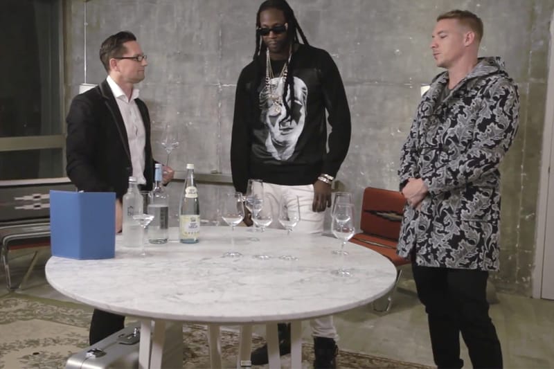 2 Chainz 與 Diplo Drink 在 GQ 系列短片中品嘗價值 10 萬美元的「礦泉水」