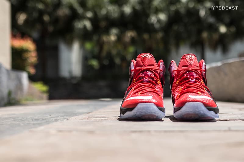 近賞 Nike LeBron 12 Elite「University Red」配色