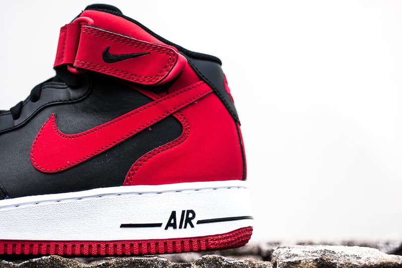 Nike Air Force 1 Mid Elite TXT「Bred」配色